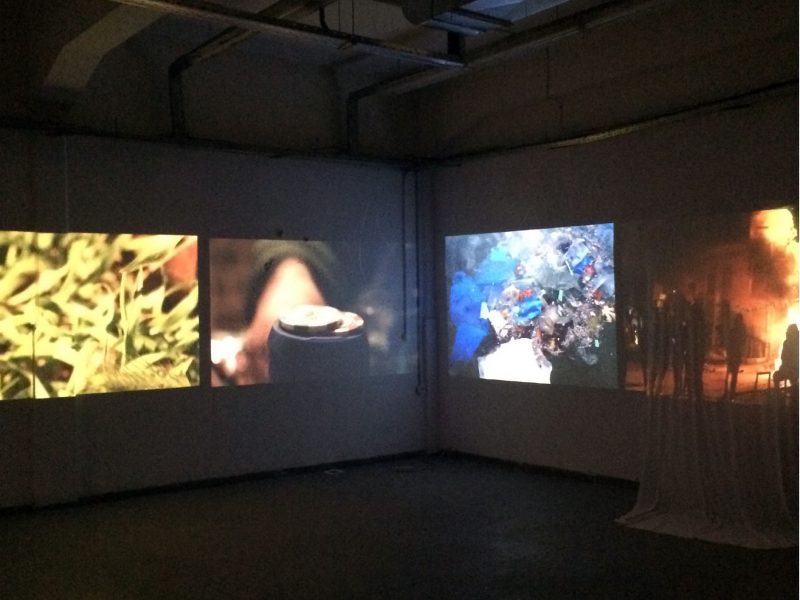 Juliette Gadenne (Erasmus student) multichannel video installation with sound [https://youtu.be/c0HG5k4nNDw]