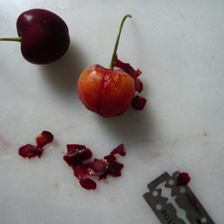 “Skin my cherry”,«Epekeina», Cultural Centre of Municipality of Athens, 2010 (duratrans photo, lightbox)